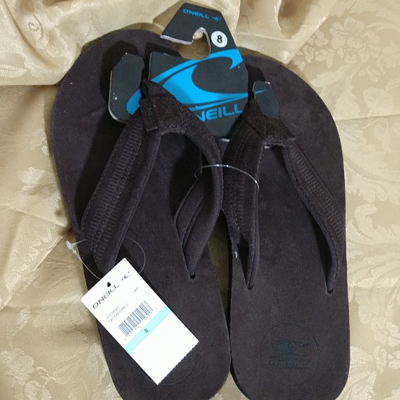 O'NEILL Groundswell  dark brown flip flops - Picture 1 of 8